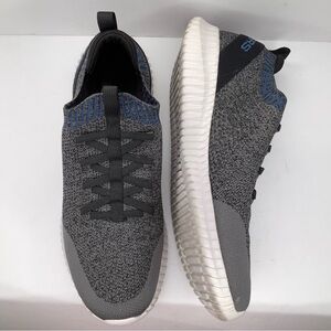 Skechers Elite Flex Karnell Slip-On Walking Training Men’s Gray Sneakers Sz 12